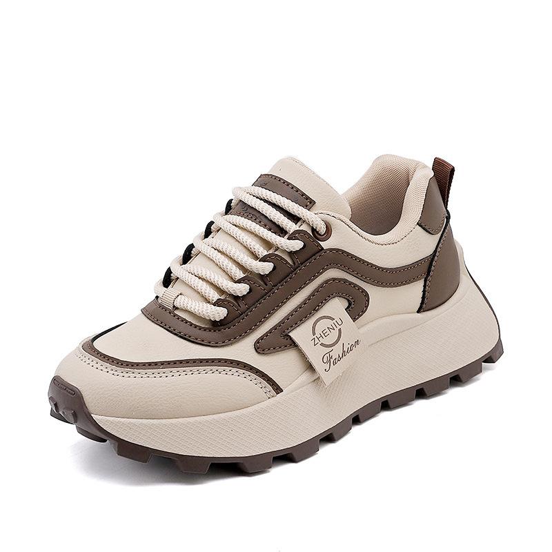 ins thick-soled heightening sports shoes spring new women's versatile fashion casual shoes student running shoes