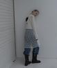 Mosyupamosyu Daisy Crop Round Knit [Ivory]