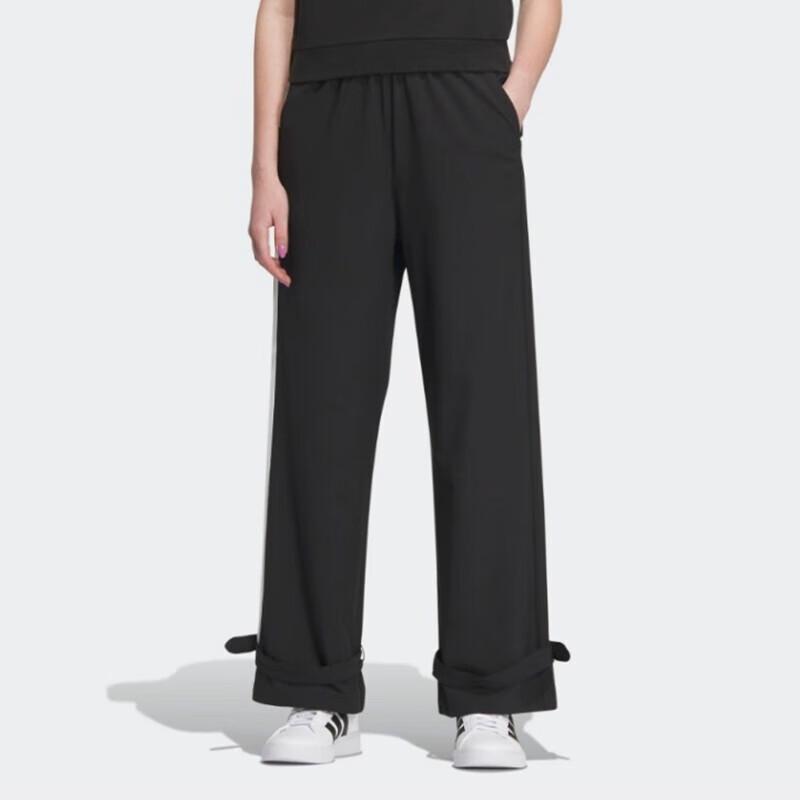 Adidas Striped Running Training Fitness Pants Women Bottoms Black IK5138