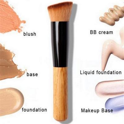 1 buc Pudră de machiaj Corrector Blush Fond de ten lichid Set de cosmetice pensule din lemn