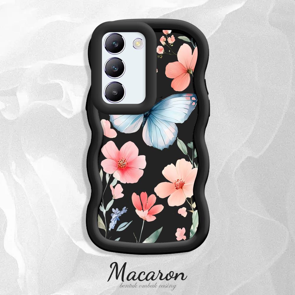 Malovaný vzor Big Wave Edge Měkký silikonový materiál Macaron Pouzdro na telefon Ochranné gumové pouzdro odolné proti nárazům pro OnePlus Vivo Motorola Moto