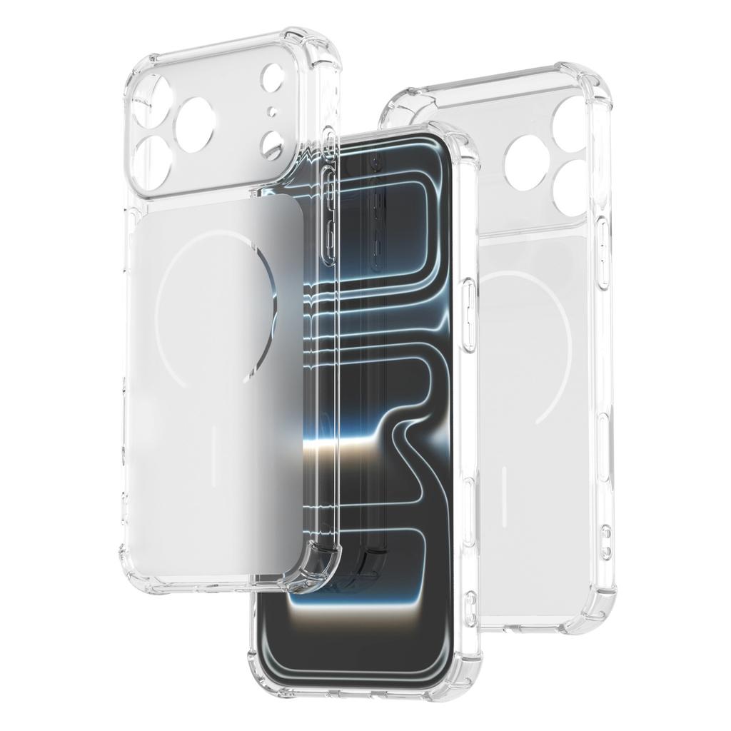Personalized Transparent, Suitable for Apple 17/16Promax Mobile Phone Case IP15 Four-corner Airbag 14/13 Anti-drop 12 Soft 11