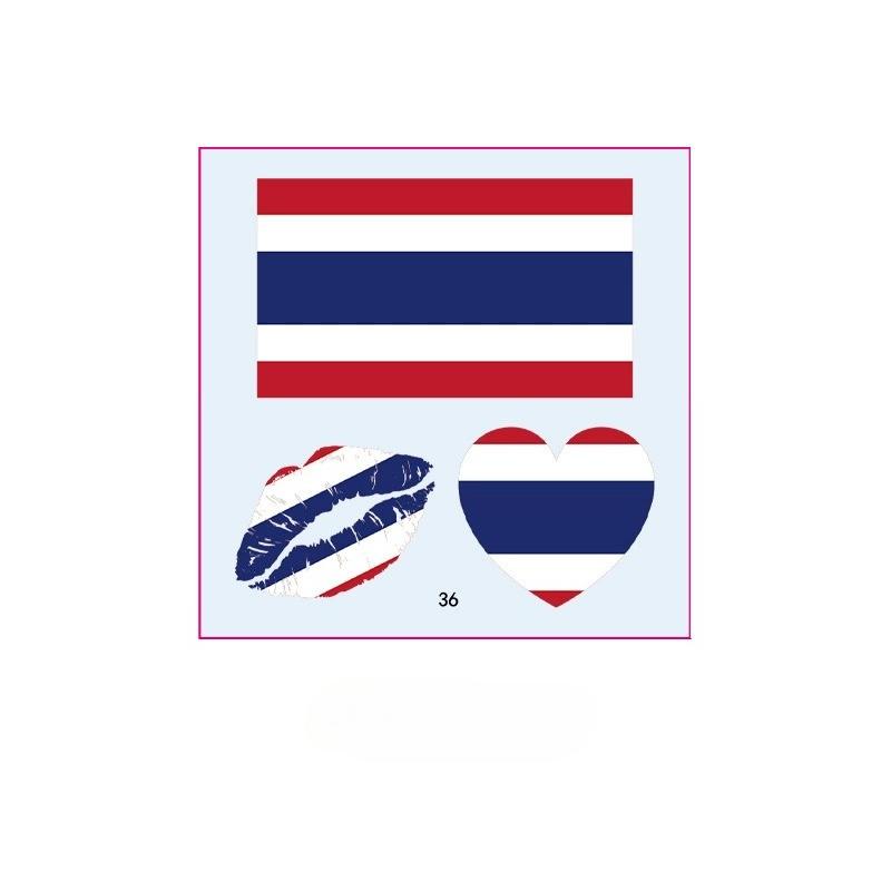 10PCS New World Cup Flag Tattoo Stickers Football Game Games Tattoo Stickers Makeup Face Stickers