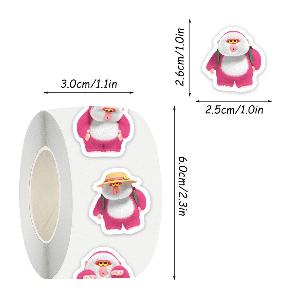 500 Sheets Cartoon AIYE Hello HOHO Sticker Roll for DIY Journal, Envelope Sealing, and Decoration.