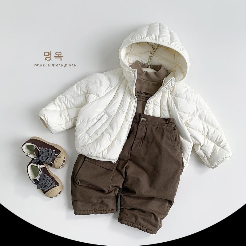 Warm Thick Padded Children Cotton Pants Korean Style Casual Winter Trousers For Boys And Girls