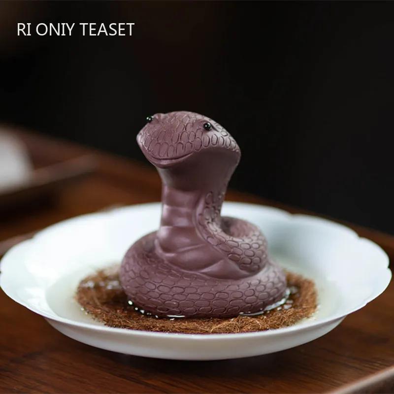 

Исинская фиолетовая глина, чай, зодиак, змея, статуэтка, украшения, животное, чайная фигурка, ручная работа, скульптура, ремесла, домашний чайный сервиз, украшение 6x6.2x7.2cm