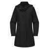 Trench-coat à manches longues pour femme, veste à capuche amovible, coupe-vent anti-éclaboussures, vêtements d'extérieur fins pour l'automne et le printemps