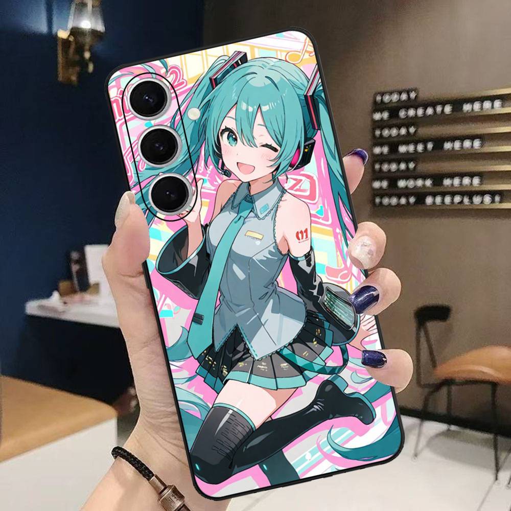 Kawaii H-Hatsune Miku Handyhülle Für Samsung S 20 21 22 23 Lite Plus Ultra Klar Handyhülle Funda