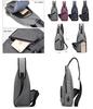 Versatile Crossbody Shoulder Bag For Men With External Usb Port And Front Pocket