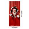 Christmas Banner 2D Wall-Breaking Santa Polyester Background Santa Claus Door Banner Cover For Kitchens Bathrooms Bedrooms