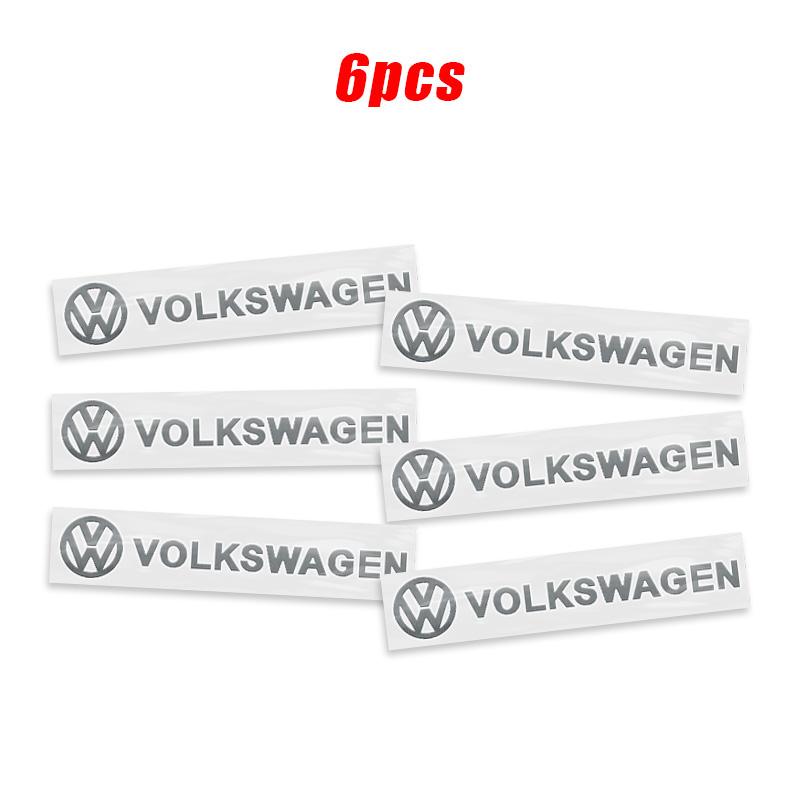 

1Pc 3D Metal Letter Emblem Sticker For Volkswagen VW Polo Jetta Golf Passat Touran GTI Car Interior Decoration Decal Accessories