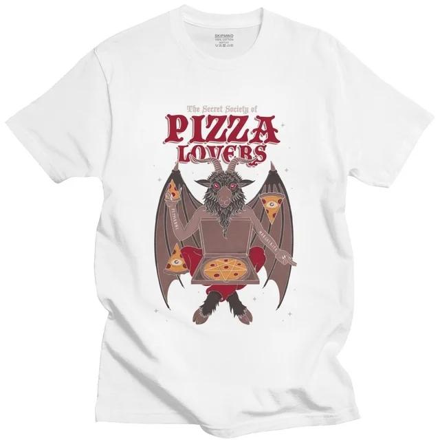 Men Short Sleeve T Shirt Cool Baphomet TShirt Kawaii Satan Demon Ghost Occult Goat Graphic Shirts Kawaii Clothing Anime Shirt