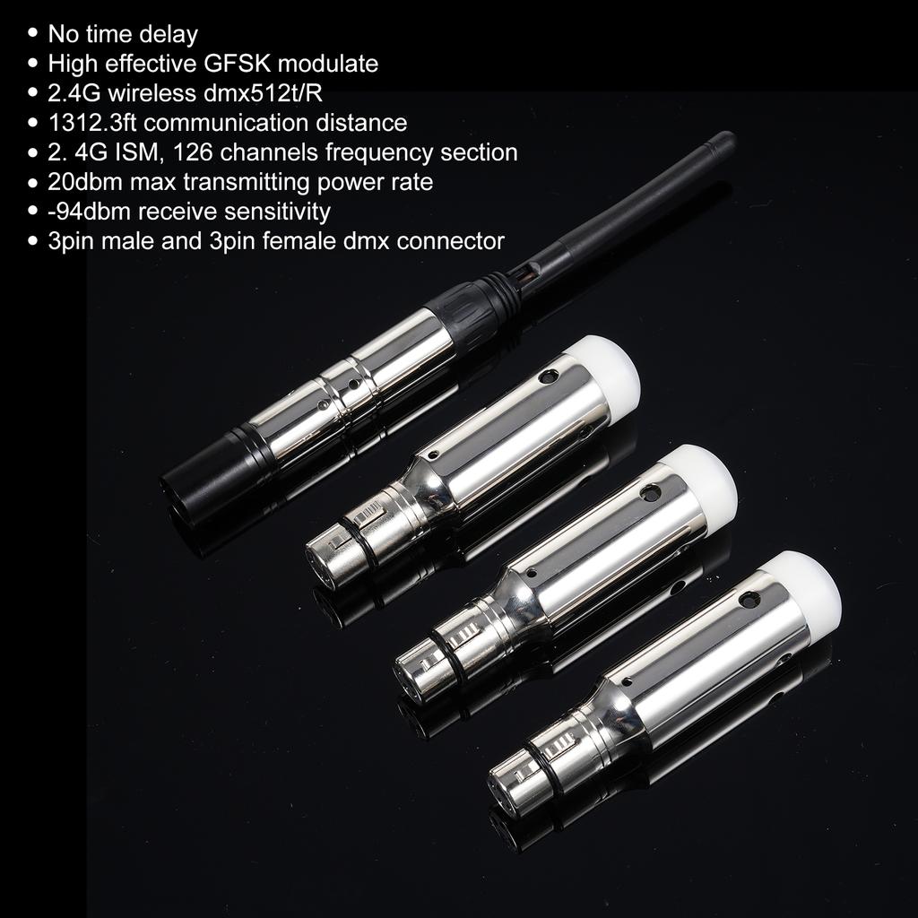 DMX512 2.4G Wireless Transmitter Receiver Set 126 Channels for Party DJ Show Club Disco KTV Stage