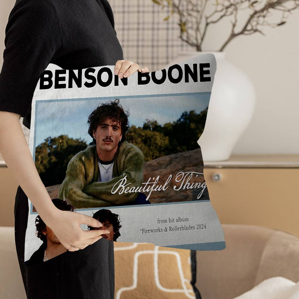 

Popular Singer Benson Boone Maple Design Cushion Cover Happy Autumn Harvest Decor Holiday Decorati Pillow Cover 12x12Inch