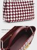 2023 Trendy Woven Tote Bag: Gold Hardware, Rope Buckle, Diamond Design, Large Capacity, Shoulder & Crossbody for Women