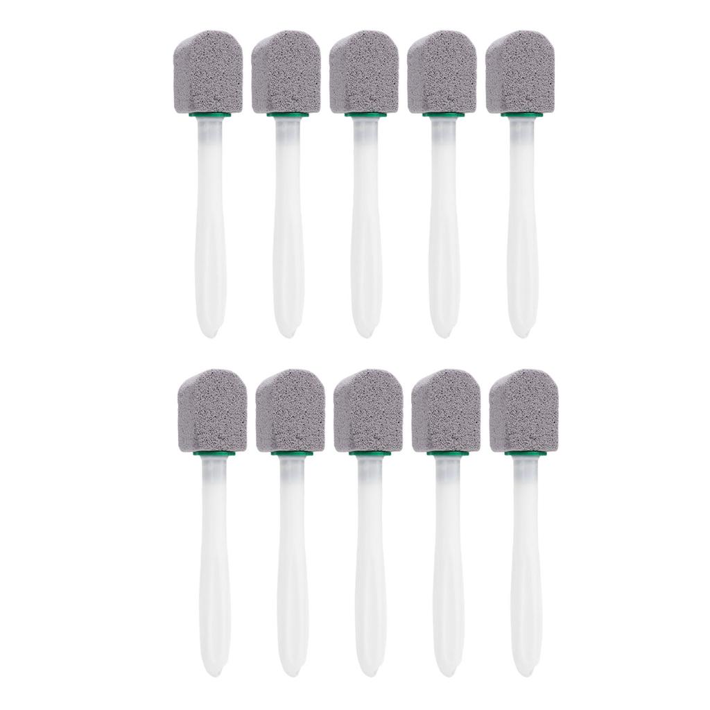 10Pcs Pumice Stone Cleaning Brush Multifunctional Bathroom Toilet Bowl Cleaner Brush with Long Handle for Sink Tile Bathtub Swimming Pool Grey