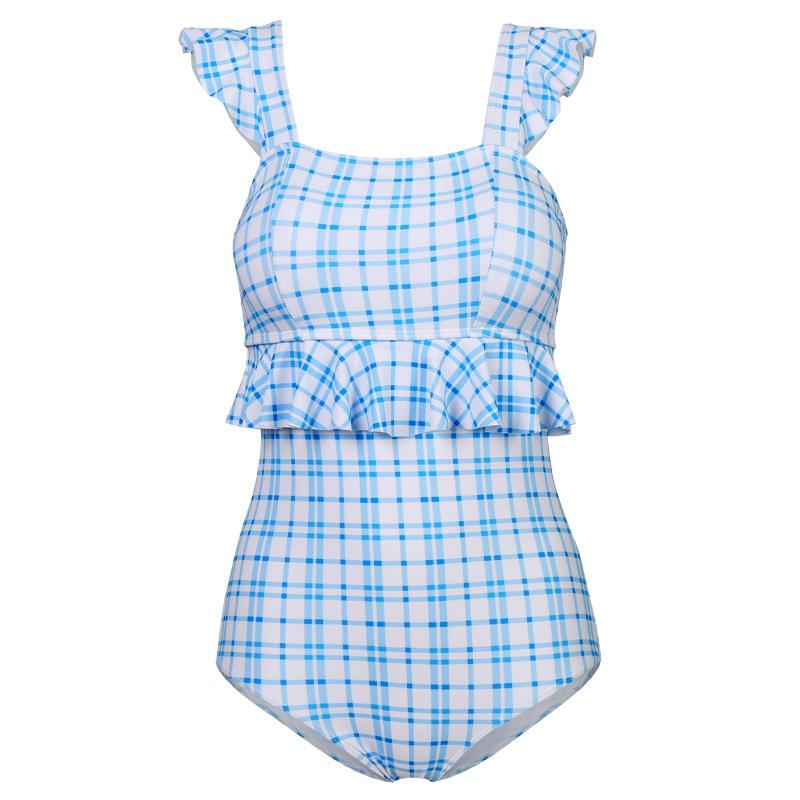 Original Design Flying Edge Sweet Girl Conservative Swimsuit College Style Sports Soak Hot Spring Pool Korean-Japanese Entity