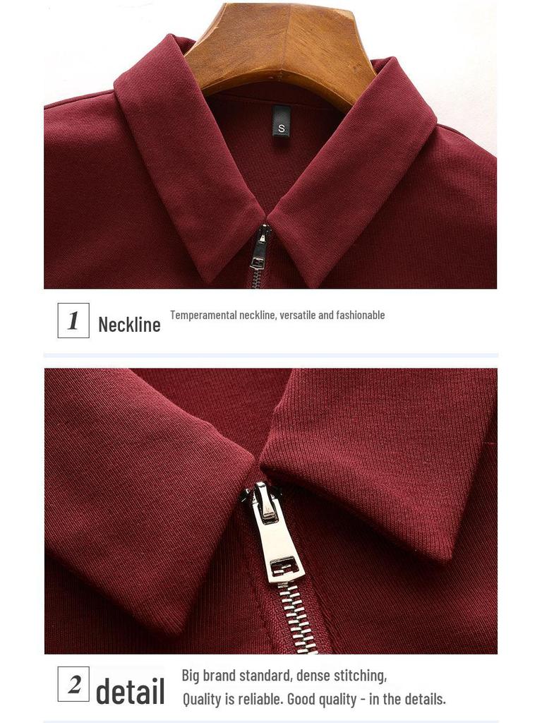 2025 Damen Slim Fit Langarm Polo-Kragen T-Shirt - Einfarbiges Base Layer für Frühling und Herbst