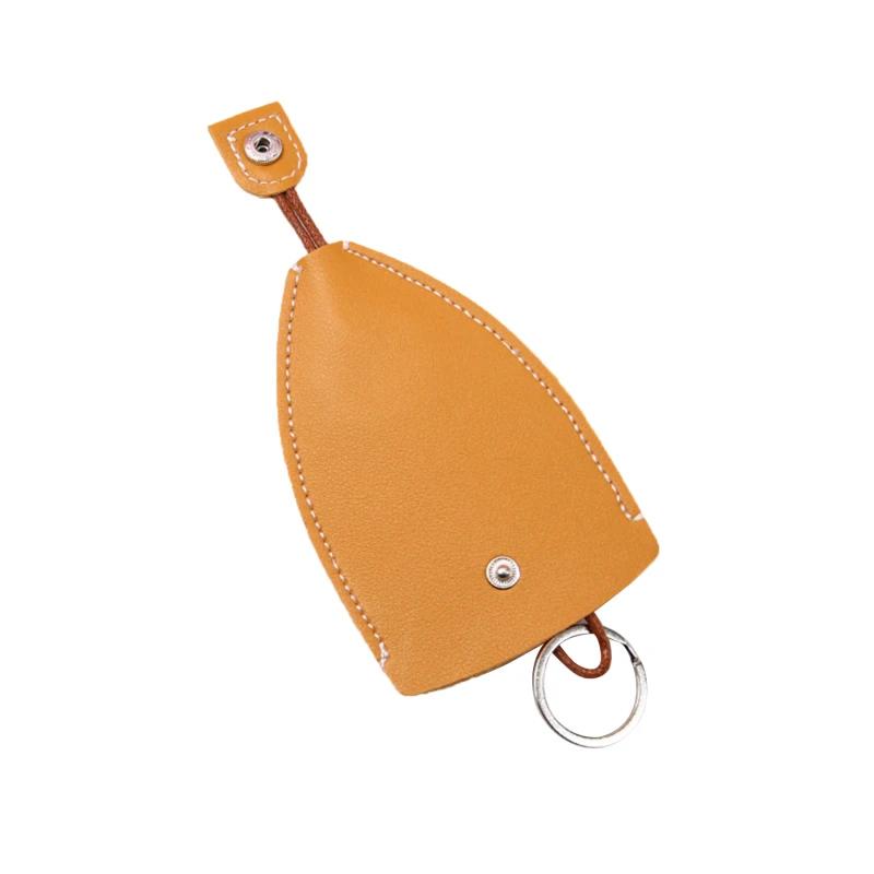Creative Pull-Out Key Case Cover Leather Large-Capacity Sleeve Keychain Bags Cute Protector Car Fob with Holder Hook