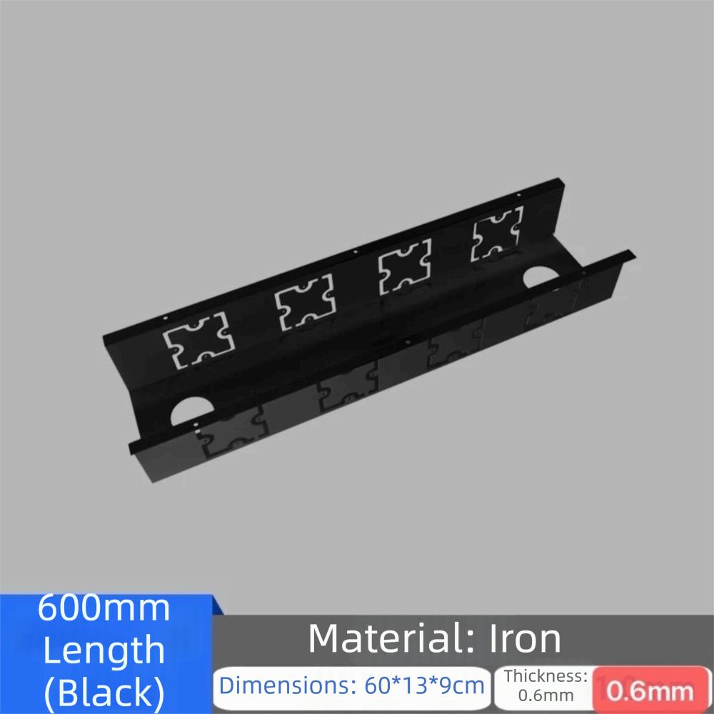 Durable Material Under-Desk Cable Management Tray U-Shape Structure Cable Organizer  Office Desk