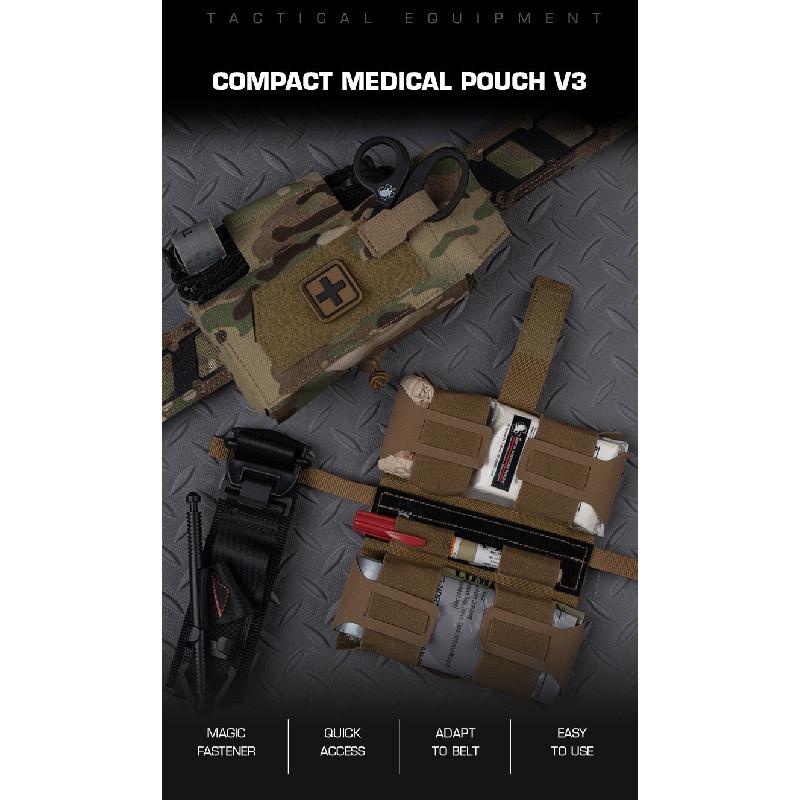 Compact Trauma Bag V3 GEN3 Style Agilit MD2 IFAK OutdoorTactical Medical First Aid Bag for Hunting Vest Plate Carrier Belt