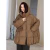 Women 90% White Duck Down Jacket Hooded Autumn Winter Warm Oversize Puffer Coat Casual Loose Thick Parkas Female Outwear