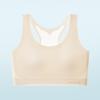 Breathable Seamless Training Vest Bra for Girls, Fixed Cups, Ice Silk, Thin Student Style