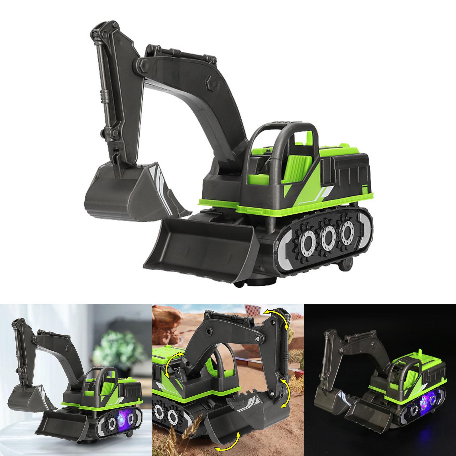 

Трансформирующийся игрушечный экскаватор с крутой подсветкой и музыкой Трансформируемая игрушечная модель автомобиля интерактивная игрушка