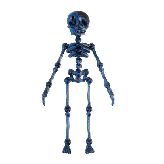 3D Printed Skeleton Articulated Skeleton Figure Collectible Flexible Skeleton Fidget Toy for Halloween Decoration Stress Relief