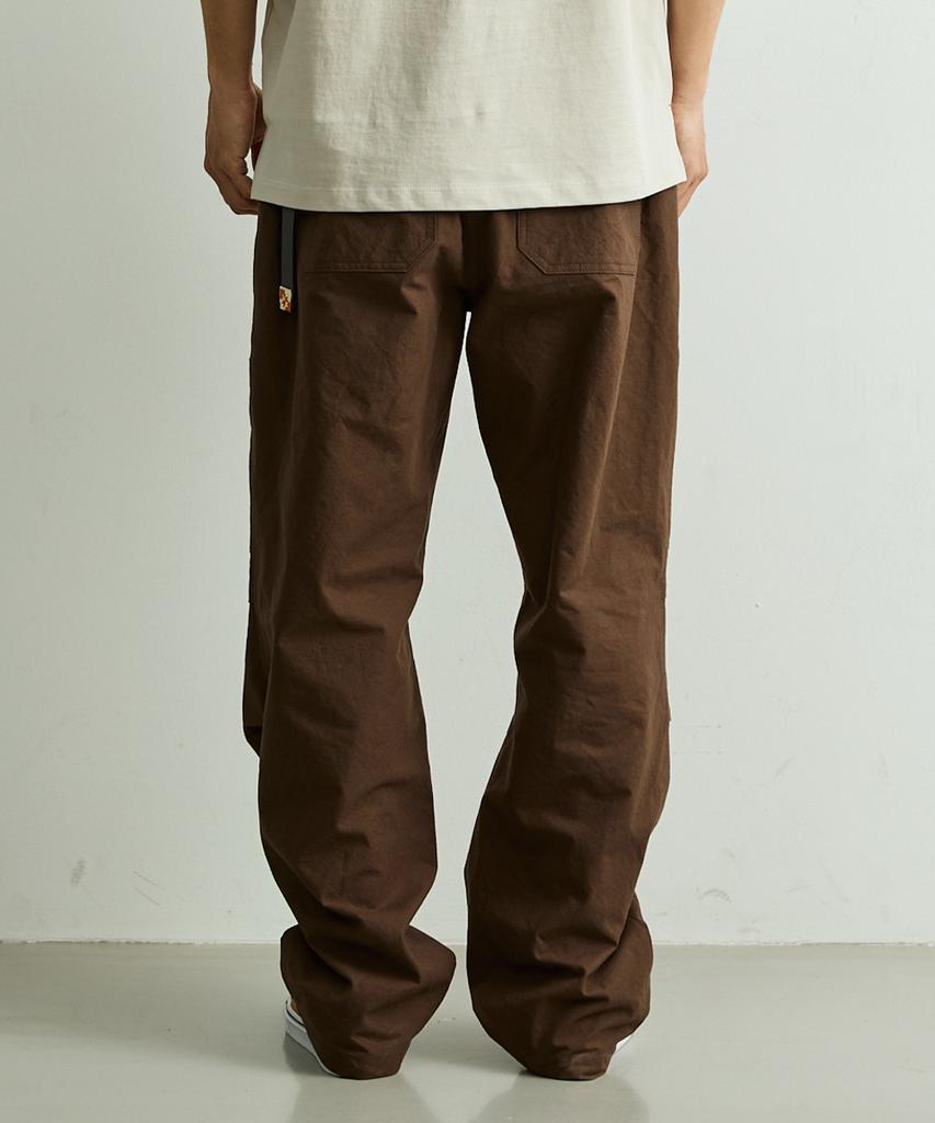 ONNHANS [Elastic Waist] Summer Belted Field Pants_Brown