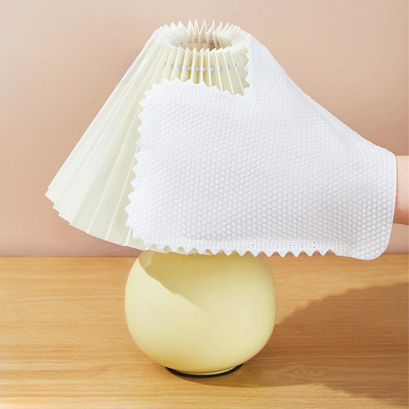 Einweg Elektrostatisches Staubentfernungs-Vliesstofftuch Mit Stoffhandschuhen Wiederverwendbares Küchen-Geschirrspül- Und Nass-Trocken-Doppelzweck-Tuch