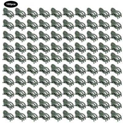 100Pcs Anlage Clip Schöne Chrysantheme Form Garten Blume Stängel Befestigung Unterstützung Clips ToolWith