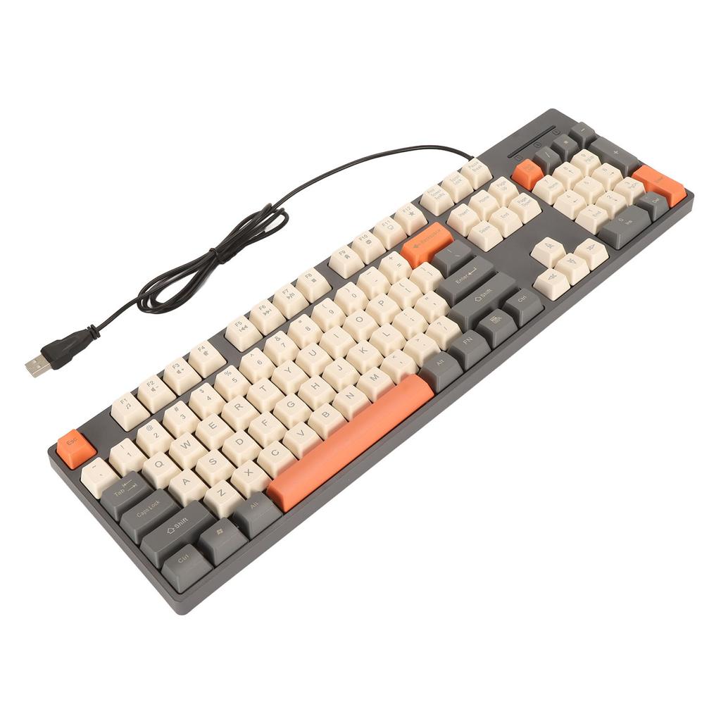 104 Keys Wired Keyboard 3 Colors Cute Gaming Keyboard USB Interface Business Keyboard for     7 8 10 11 for OS X