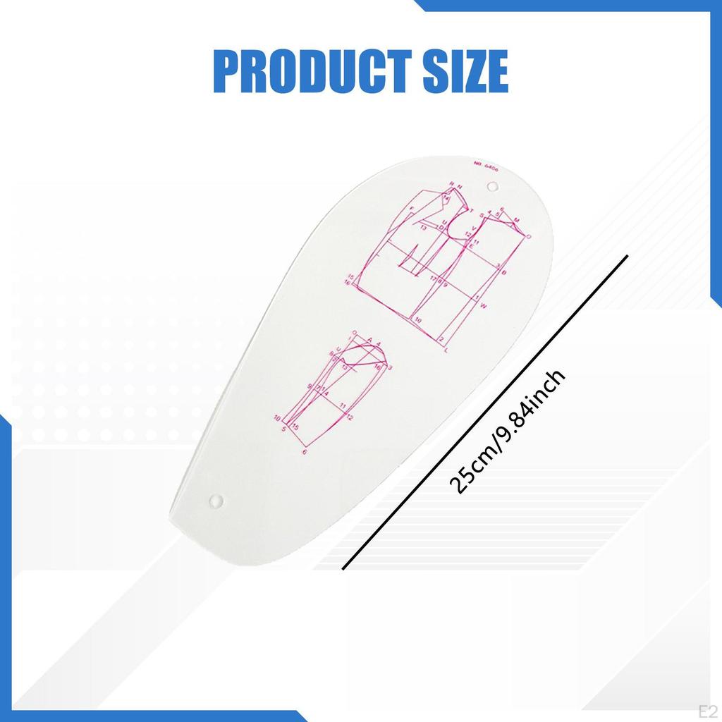 Französisches Kurvenlineal Nähvorlagen Mehrzweck Ärmel Ausschnitte Armlöcher Entwerfen für Anfänger