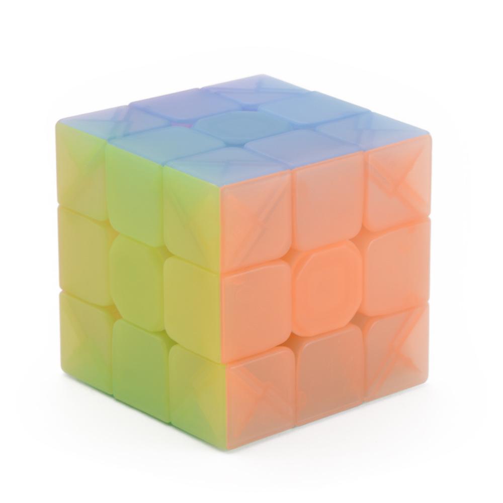 Qiyi Warrior Jelly 3x3 Cube - Transparent Candy Color Educational Toy for Kids