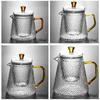 Glass Borosilicate Pyrex Teapot Gas Stove Flower Pu'er Kettle Chinese Kung Fu Set With Filter