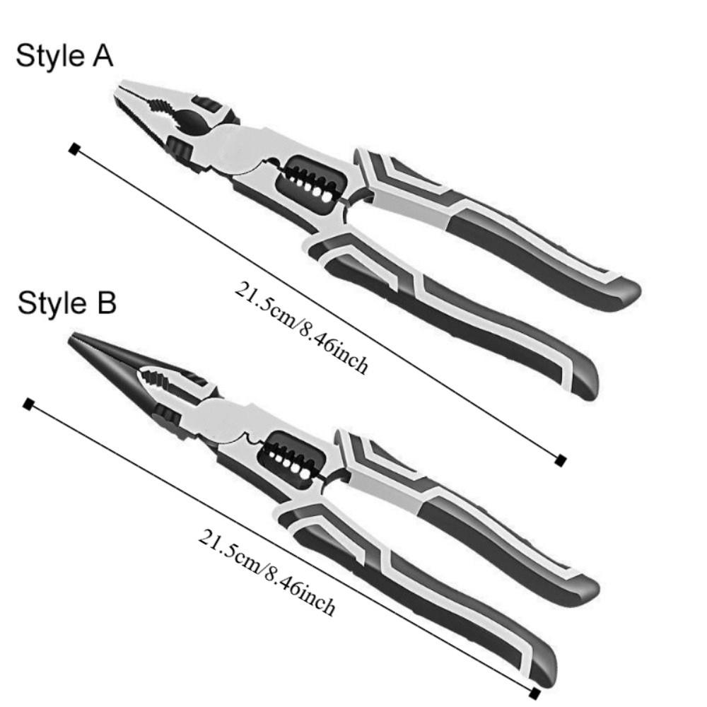 Flat/Pointed Mouth 9-inch Wire Plier Labor-Saving Wire Stripper Household Vise Pliers  Electrician