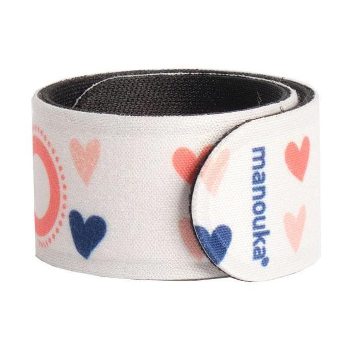 MANOUKA Junior bracelet anti-moustiques et mouches 30 jours Coeurs Made in France