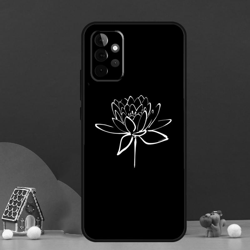 Lotus Flower Case For Samsung Galaxy A56 A33 A13 A36 A23 A52 A32 A12 A54 A34 A14 A16 A53 A15 A35 A55 A17