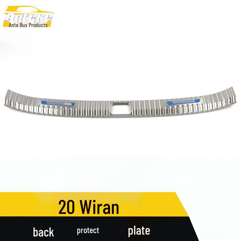 2020 Weiran Rear Bumper Bright Strip Tailgate Trunk Protection Pedal Accessories
