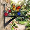 Weather Resistant Wall Hanger Metal Plant Hook Heavy Duty Hanging Basket Bracket Decorative Parrot Decor Cat Flower Butterfly for Planter Lantern Bird