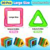 30/62/92PCS Magnetic Building Blocks Constructor Set 3D STEM Educational Toys For 3Years+ Old Kids Boys Girls Birthday Gifts
