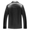Lapel Leather Jacket Men's Lapel Trendy Handsome High-end PU Locomotive Men's Spring and Autumn Leather Jacket
