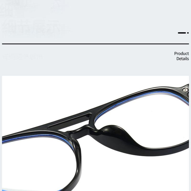 Women Retro Anti Blue Light Computer Glasses Designer Vintage Men Half Frames Eyeglasses Trendy Office Accessory