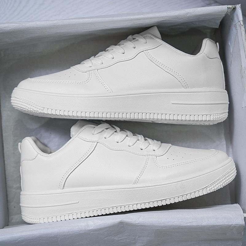 Couple Men's and Women's Shoes Board Shoes 2025 New Popular Autumn Student Black Shoes Thick-soled Breathable White Shoes Sports Shoes