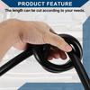 Hihaha Silicone Vacuum Tube Hose for Automobile Vacuum Line High Temperature 5.5ft 1/2" 12mm Inner Diameter 3.5mm Thickness 1pc Black