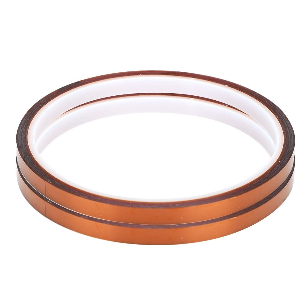2PCS 3 High Temperature Resistant Adhesive Tape Polyimide Film Yellow Brown Accessory
