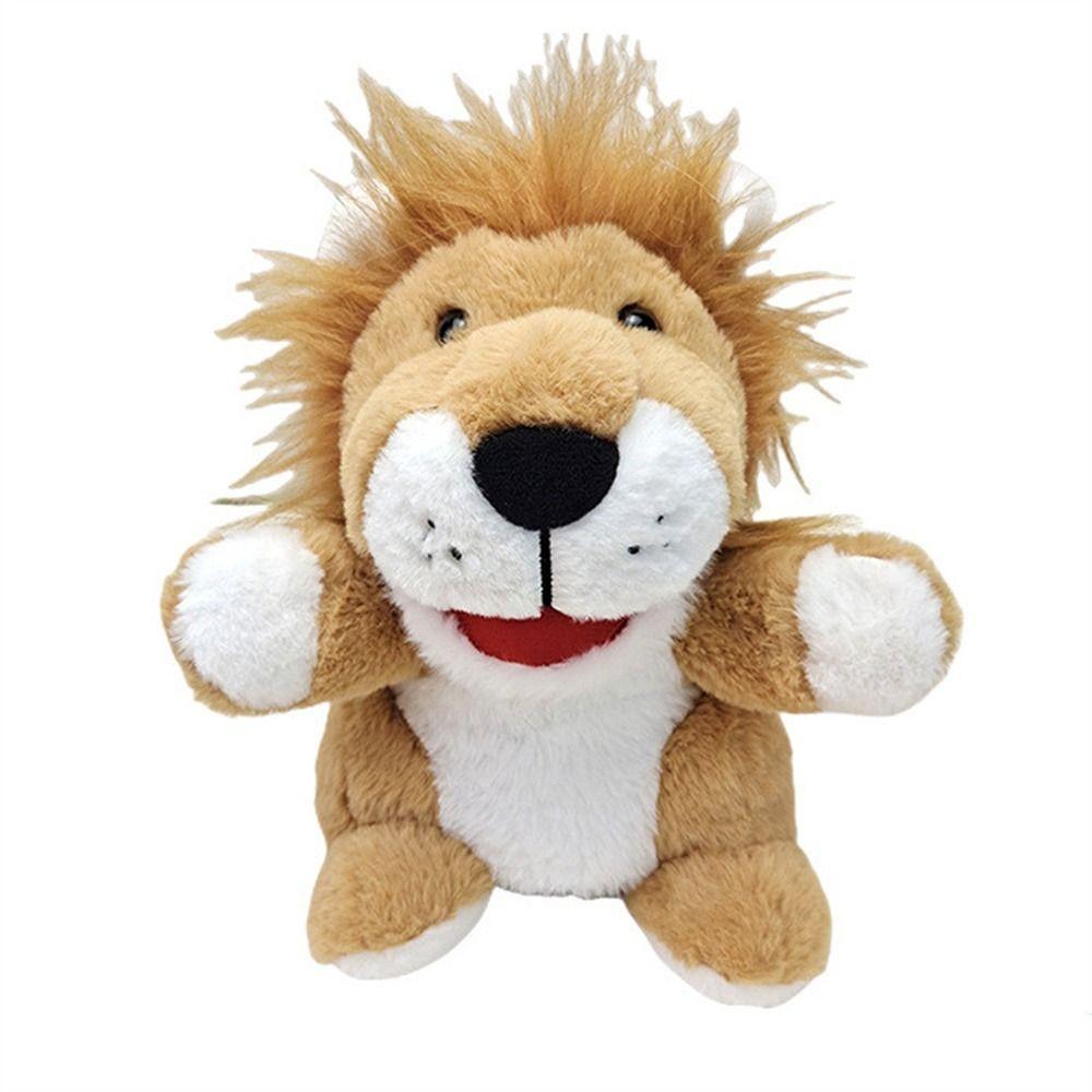 Jungle Animal Animal Hand Puppets Elephant Lion Plush Hand Doll Birthday Gift   Preschool