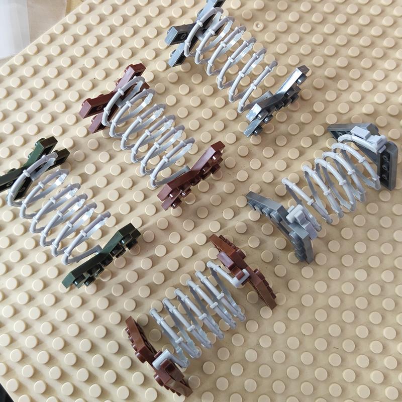Building Block MOC Part The Road Barricades Military Accessories Obstacles War Scene Building Construction Compatible with Part