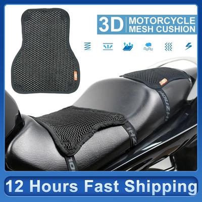 Motorrad Sitzkissenbezug 3D Mesh Schutz Isolationskissen Waben Motorradsitzbezug Kissen Universal für Electri